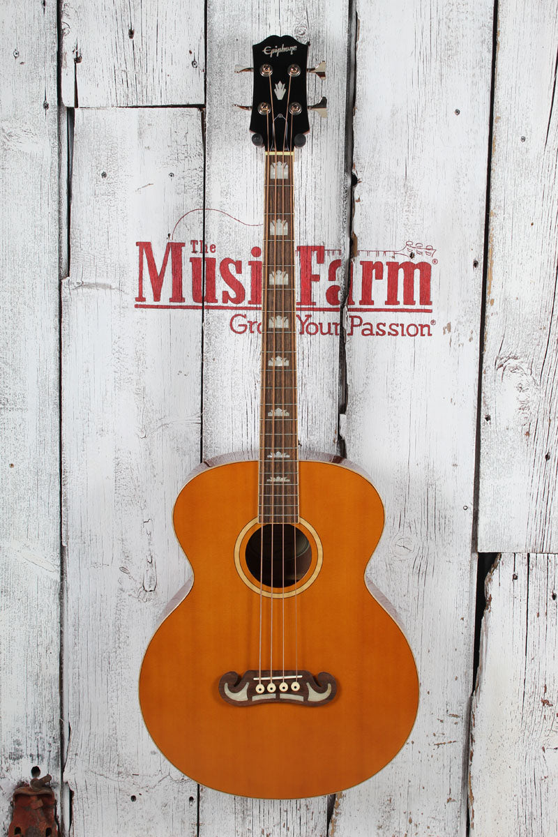 Epiphone El Capitan J-200 Studio Bass 4 String Acoustic Electric Bass Guitar Secondary image