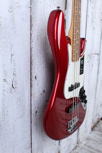 Fender Player Jazz Bass 4 String Electric Bass Guitar Candy Apple Red Finish