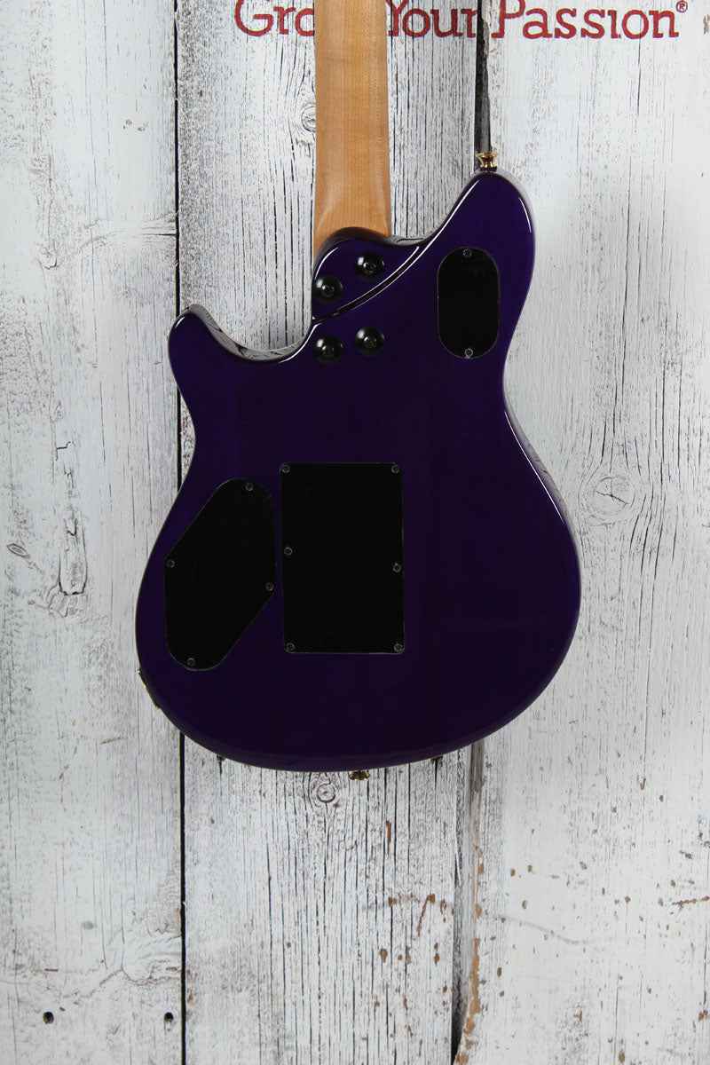 EVH Wolfgang Special QM Electric Guitar Floyd Rose with D-Tuna Purple Burst