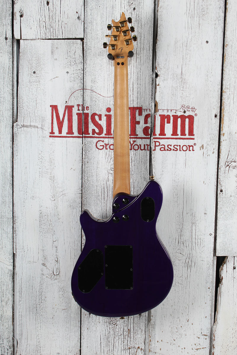 EVH Wolfgang Special QM Electric Guitar Floyd Rose with D-Tuna Purple Burst