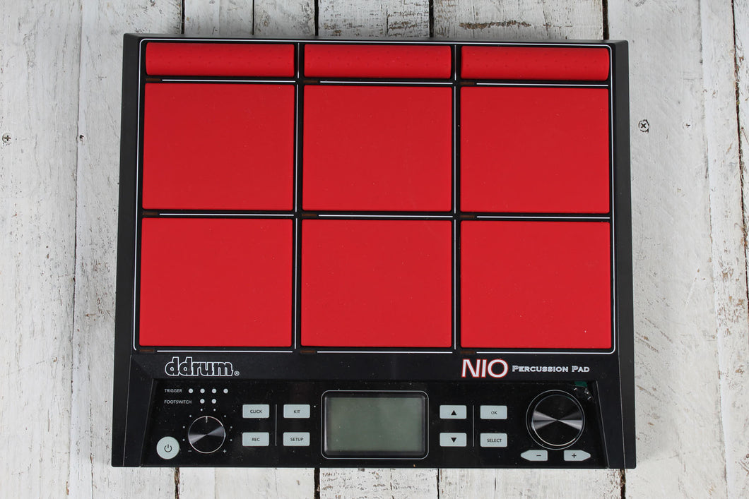 ddrum NIO Percussion Pad 9 Pad Drum Controller with 2 Foot Pedal Inputs