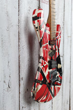 EVH Striped Series Frankenstein Frankie Electric Guitar Red Black Stripes Relic