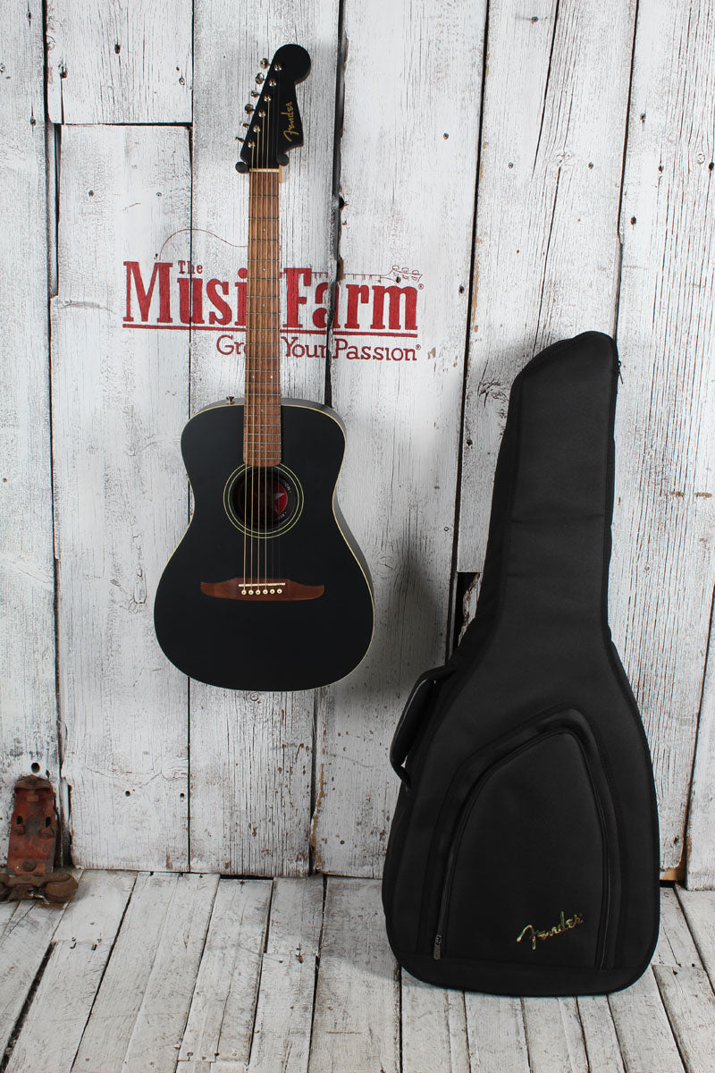 Fender Joe Strummer Campfire Acoustic Electric Guitar Matte Black with Gig Bag Secondary image