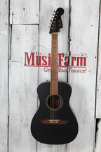 Fender Joe Strummer Campfire Acoustic Electric Guitar Matte Black with Gig Bag
