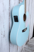 Load image into Gallery viewer, Cort Jade Classic Cutaway Acoustic Electric Guitar Sky Blue Open Pore with Gig Bag