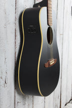 Fender Joe Strummer Campfire Acoustic Electric Guitar Matte Black with Gig Bag