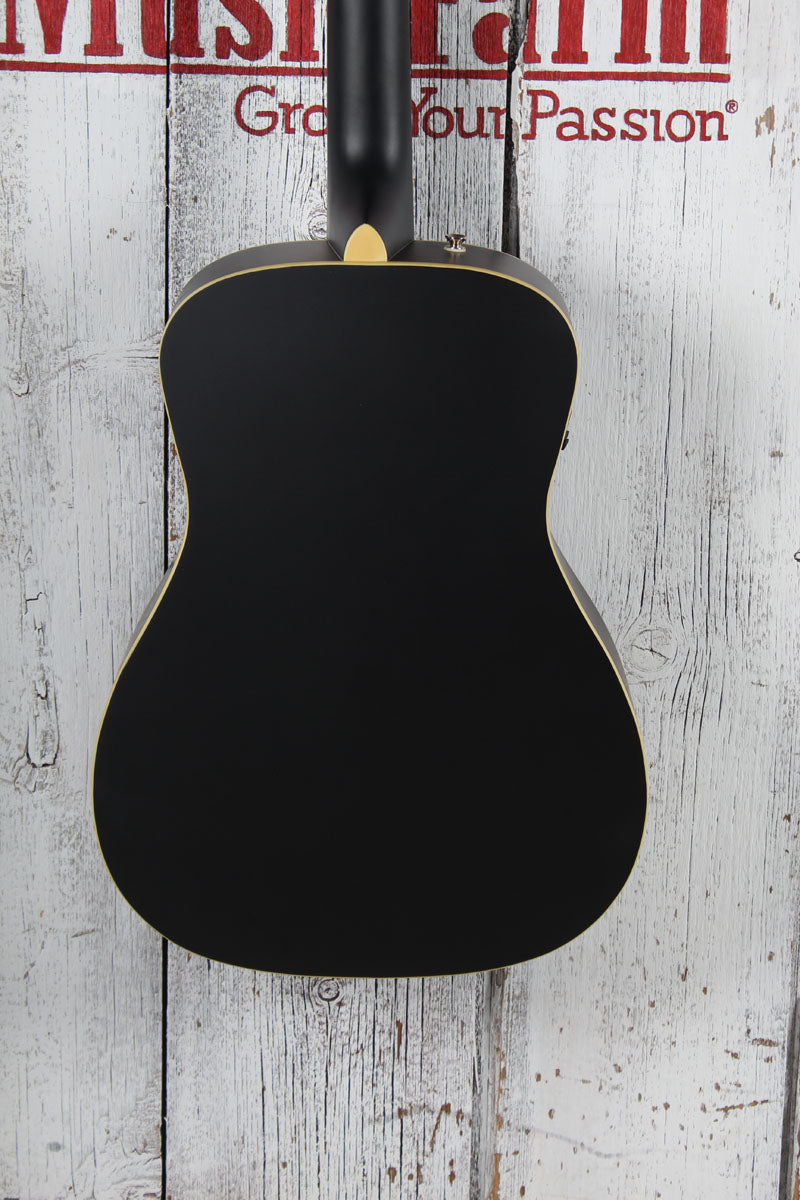 Fender Joe Strummer Campfire Acoustic Electric Guitar Matte Black with Gig Bag