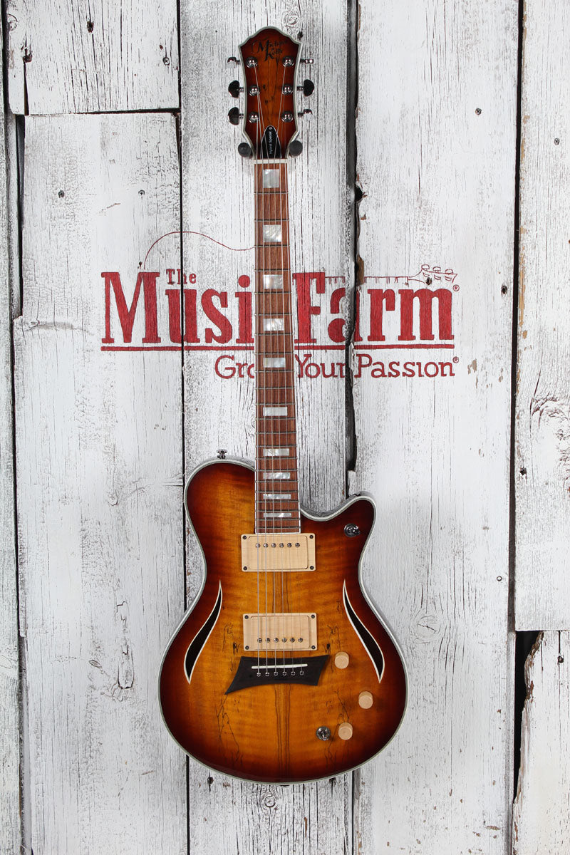Michael Kelly Hybrid Special Acoustic Electric Guitar Spalted Flame Maple Top