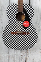 Fender Tim Armstrong Hellcat Concert Acoustic Electric Guitar Checkerboard