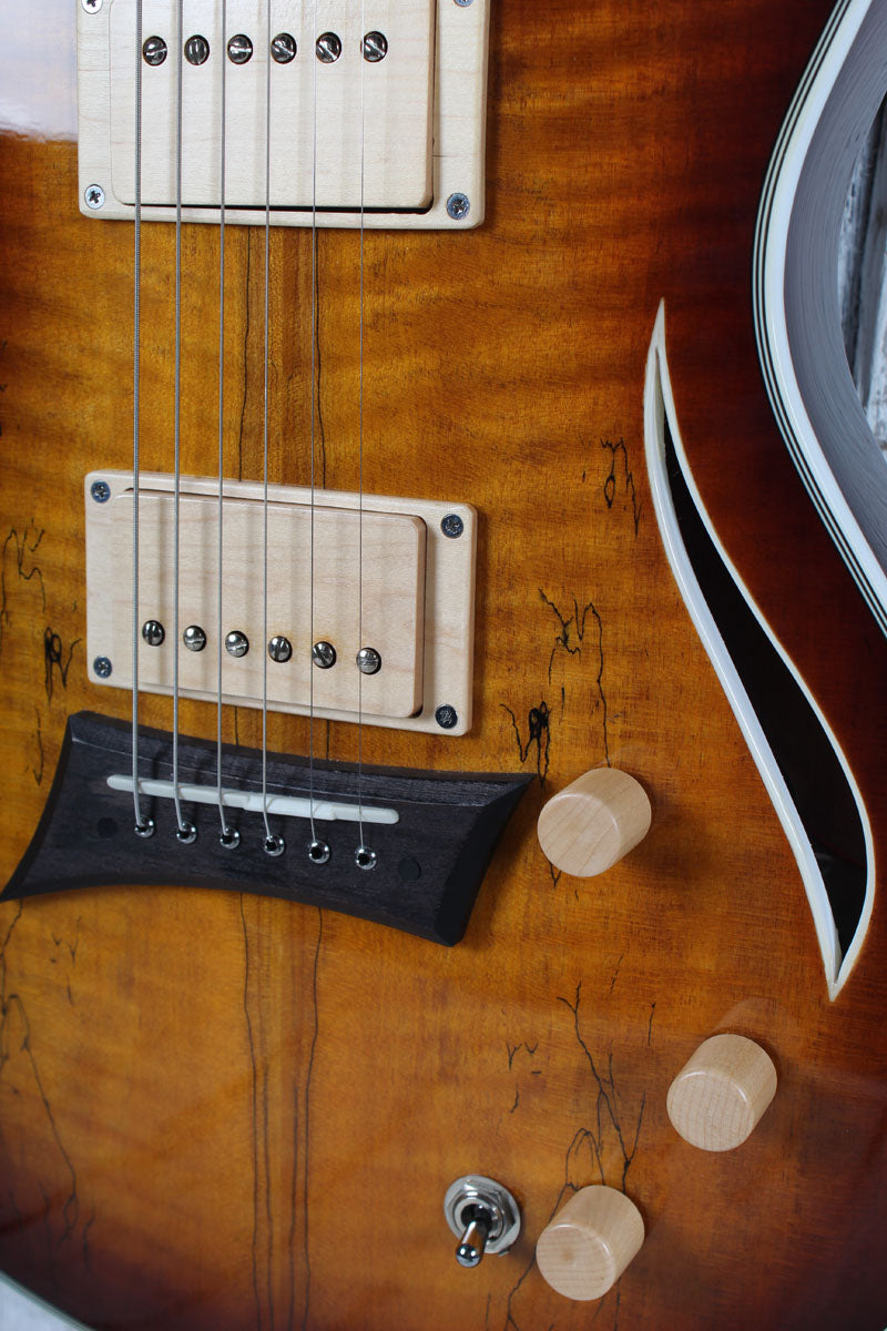 Michael Kelly Hybrid Special Acoustic Electric Guitar Spalted Flame Maple Top