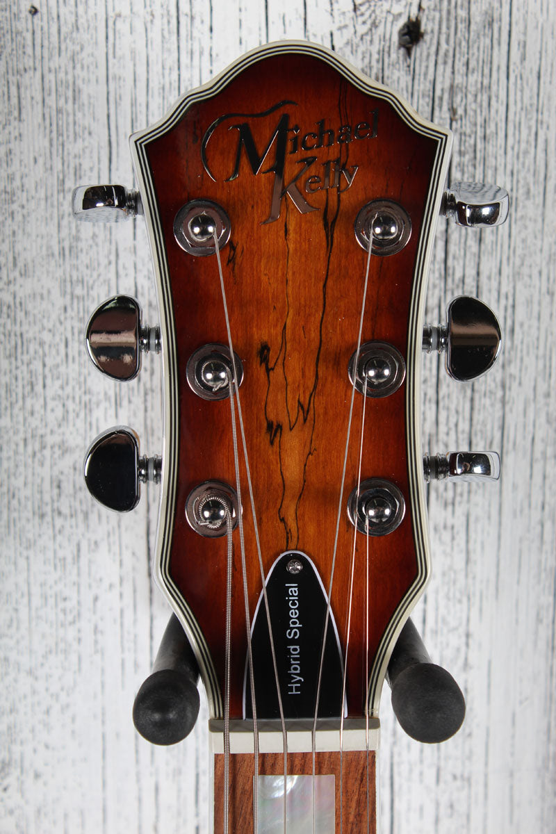 Michael Kelly Hybrid Special Acoustic Electric Guitar Spalted Flame Maple Top