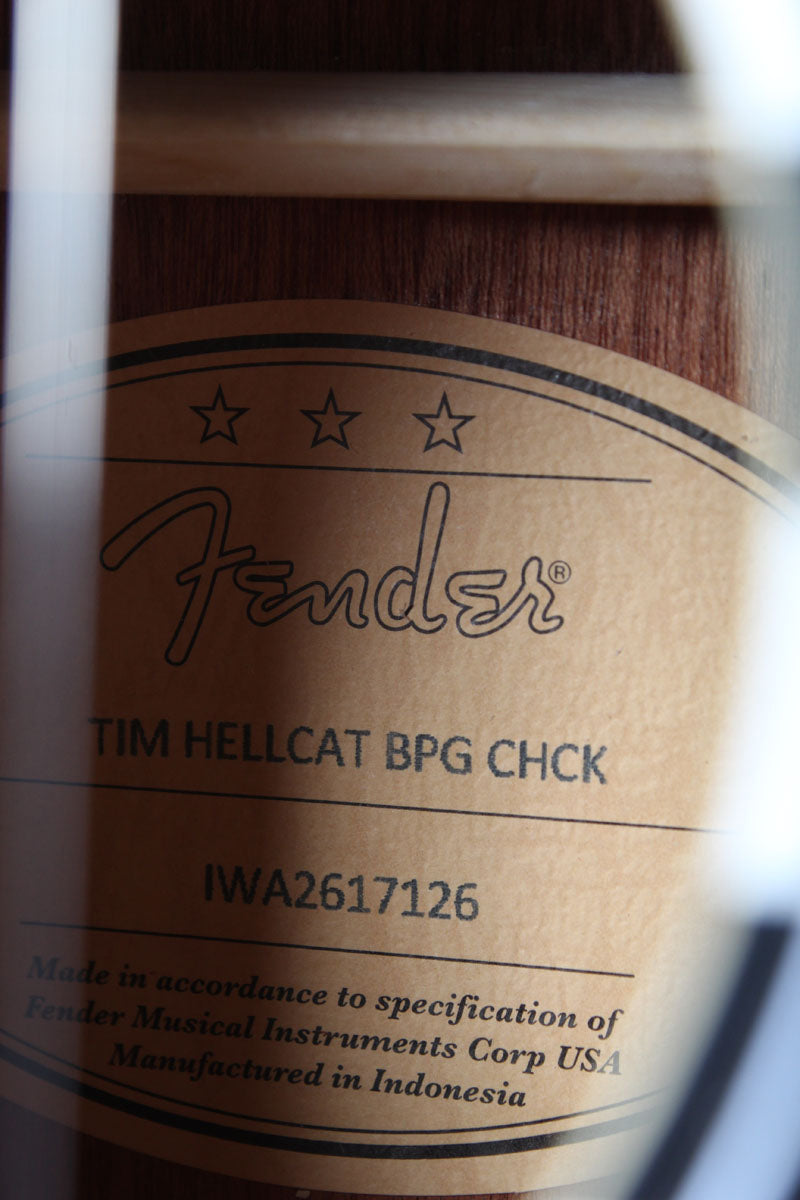 Fender Tim Armstrong Hellcat Concert Acoustic Electric Guitar Checkerboard