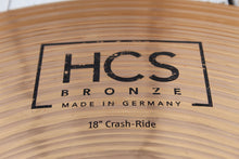 Load image into Gallery viewer, Meinl Cymbals 18 Inch HCS Crash/Ride Cymbal 18&quot; Crash Ride Drum Cymbal HCS18CR