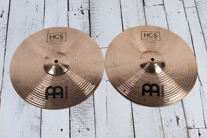 Meinl Cymbals 14 Inch HCS Hi Hat Cymbals 14" Hi-Hat Drum Cymbals HCS14H