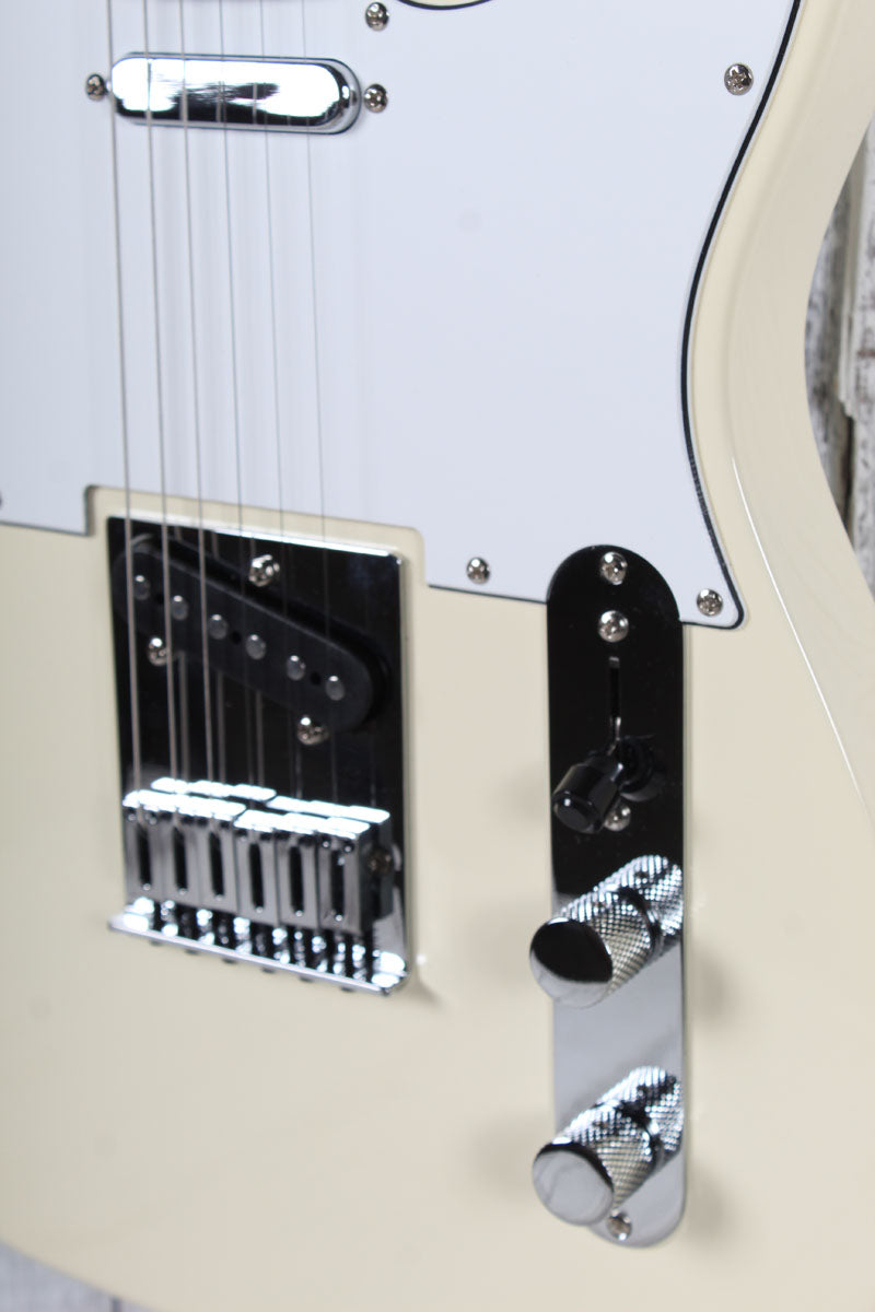Squier 2023 Affinity Series Telecaster Electric Guitar Olympic White Finish