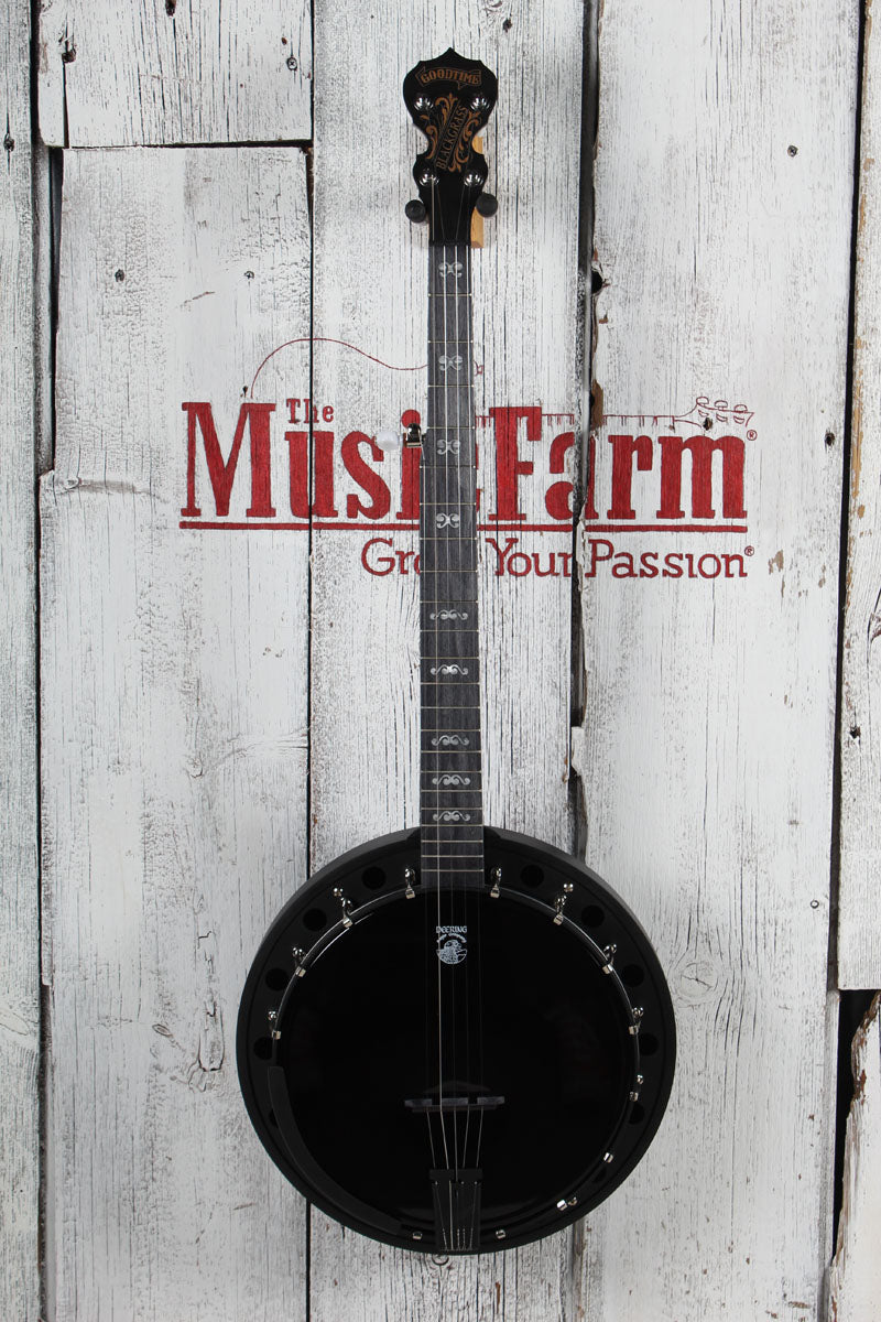 Deering Goodtime Blackgrass Banjo 5 String Resonator Banjo Black Satin Finish Secondary image