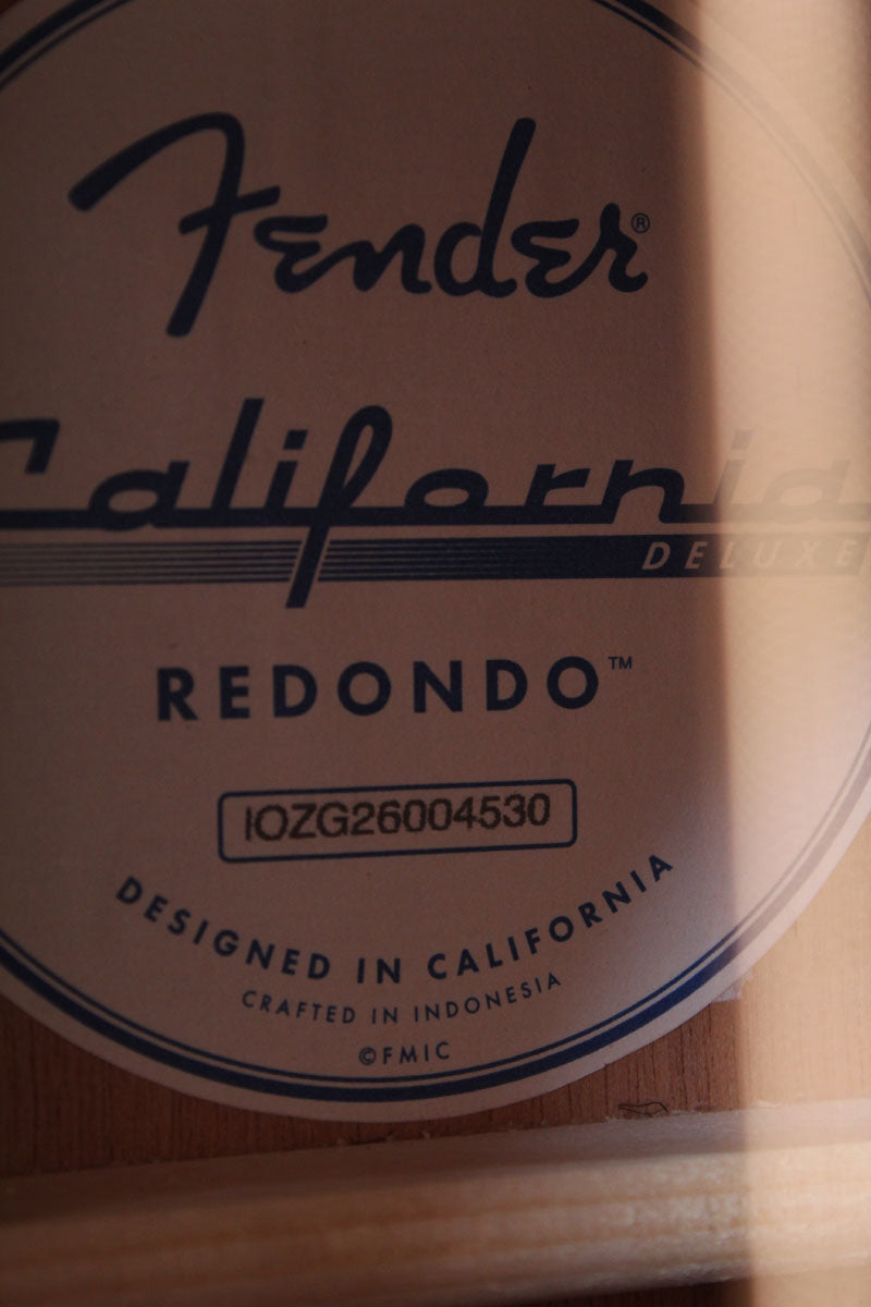 Fender California Deluxe Redondo Acoustic Guitar Sienna Sunburst Finish