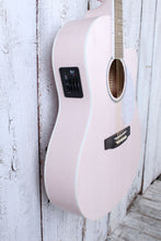 Load image into Gallery viewer, Cort Jade Classic Cutaway Acoustic Electric Guitar Pastel Pink Open Pore with Gig Bag