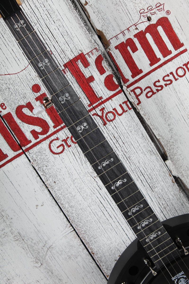 Deering Goodtime Blackgrass Banjo 5 String Resonator Banjo Black Satin Finish