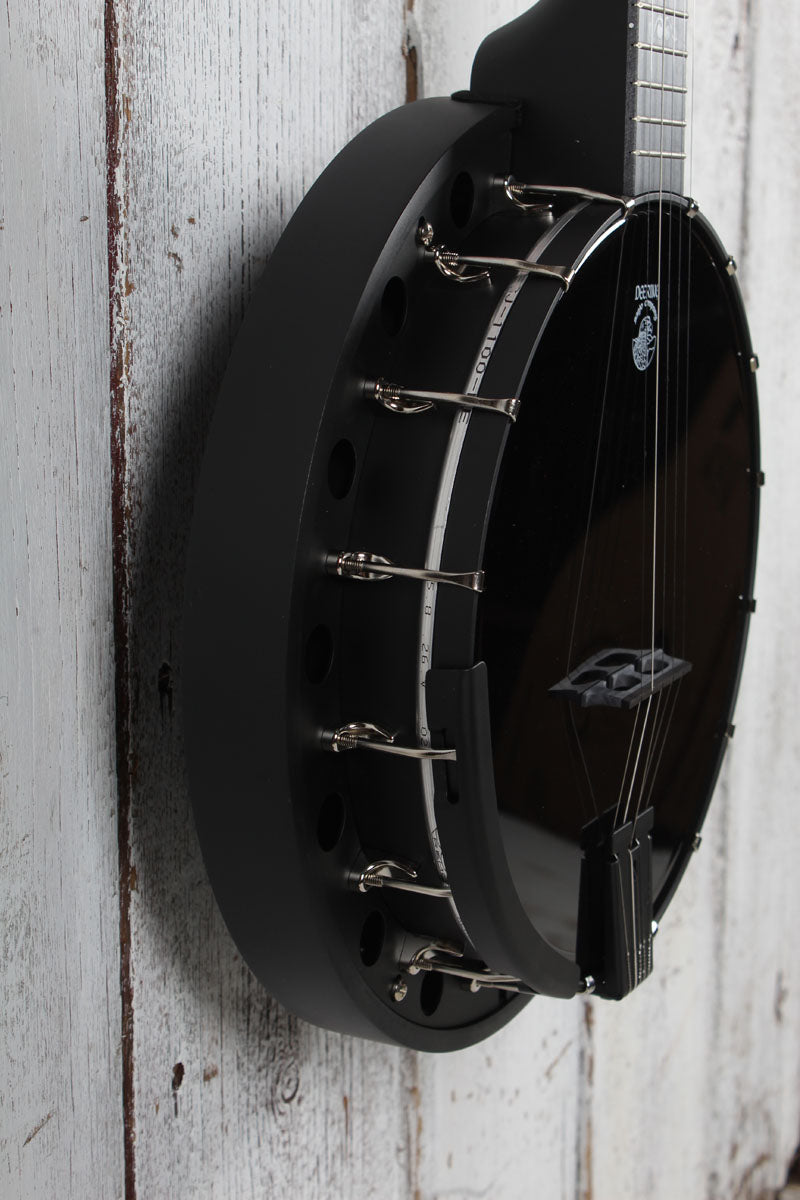 Deering Goodtime Blackgrass Banjo 5 String Resonator Banjo Black Satin Finish