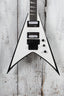 Jackson JS Series King V JS32 Electric Guitar White with Black Bevels