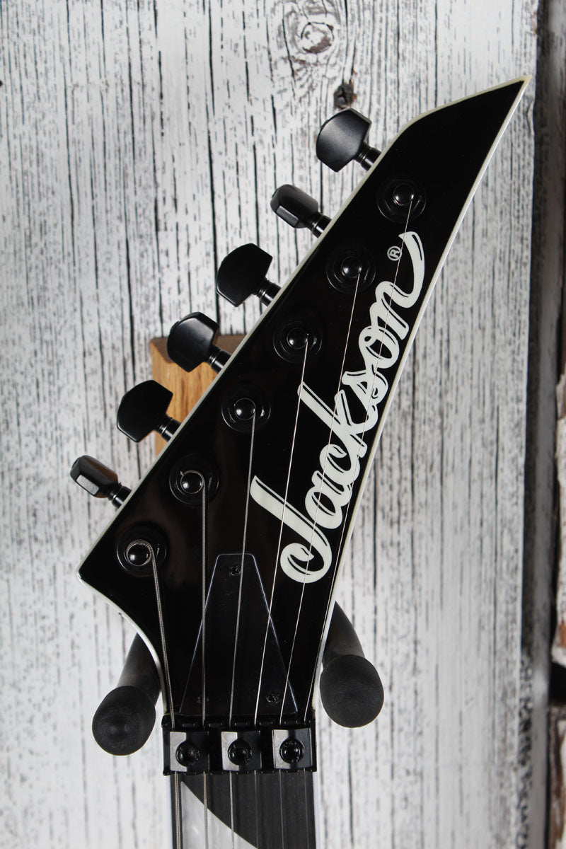 Jackson JS Series King V JS32 Electric Guitar White with Black Bevels