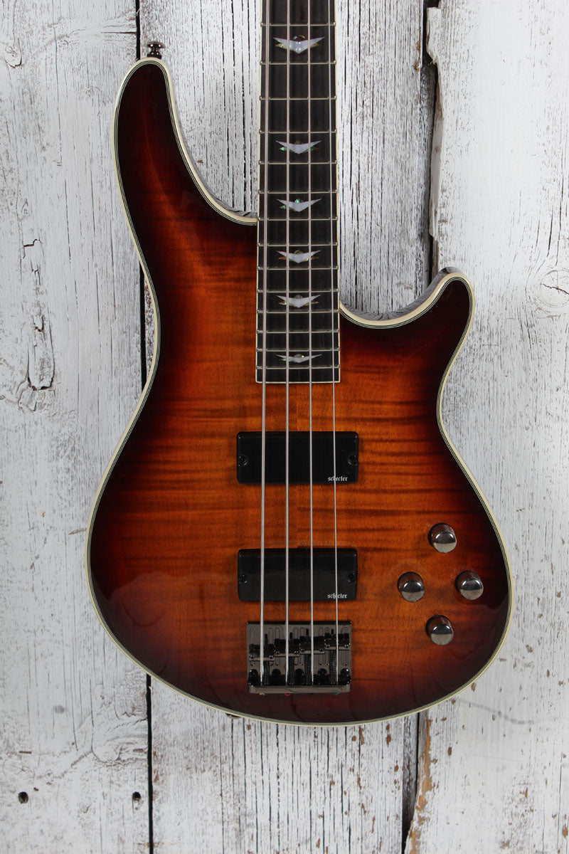 Schecter Omen Extreme-4 Bass 4 String Electric Bass Guitar Vintage Sunburst