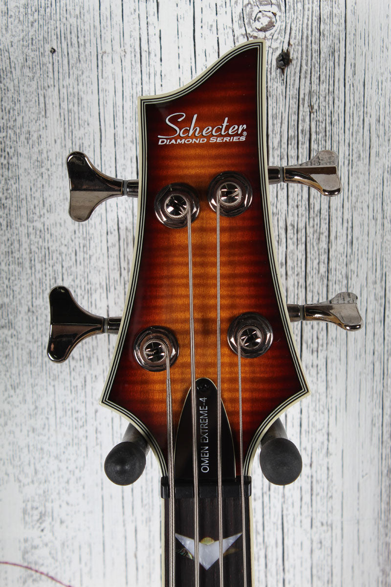Schecter Omen Extreme-4 Bass 4 String Electric Bass Guitar Vintage Sunburst