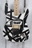 EVH Striped Series Shapes Electric Guitar White and Black with Gig Bag