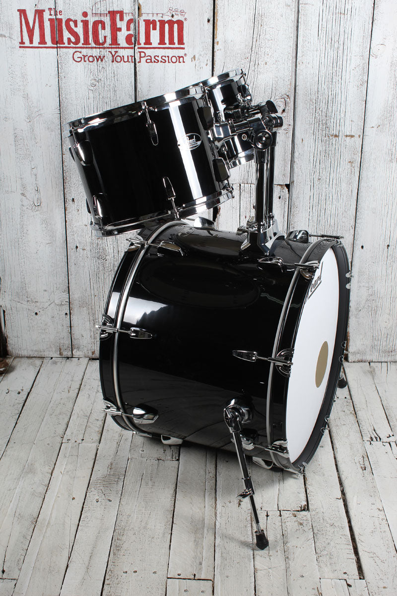 Pearl RS525SC/C Roadshow Drum Set 5 Piece Drum Kit with Cymbals Jet Black
