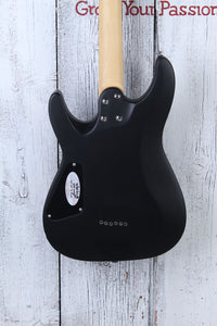 Schecter C-6 Deluxe Solid Body Double Cut Electric Guitar Satin Black