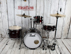 Pearl RS584C/C Roadshow Drum Set 4 Piece Drum Kit with Cymbals Wine Red