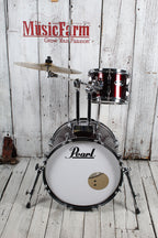 Pearl RS584C/C Roadshow Drum Set 4 Piece Drum Kit with Cymbals Wine Red