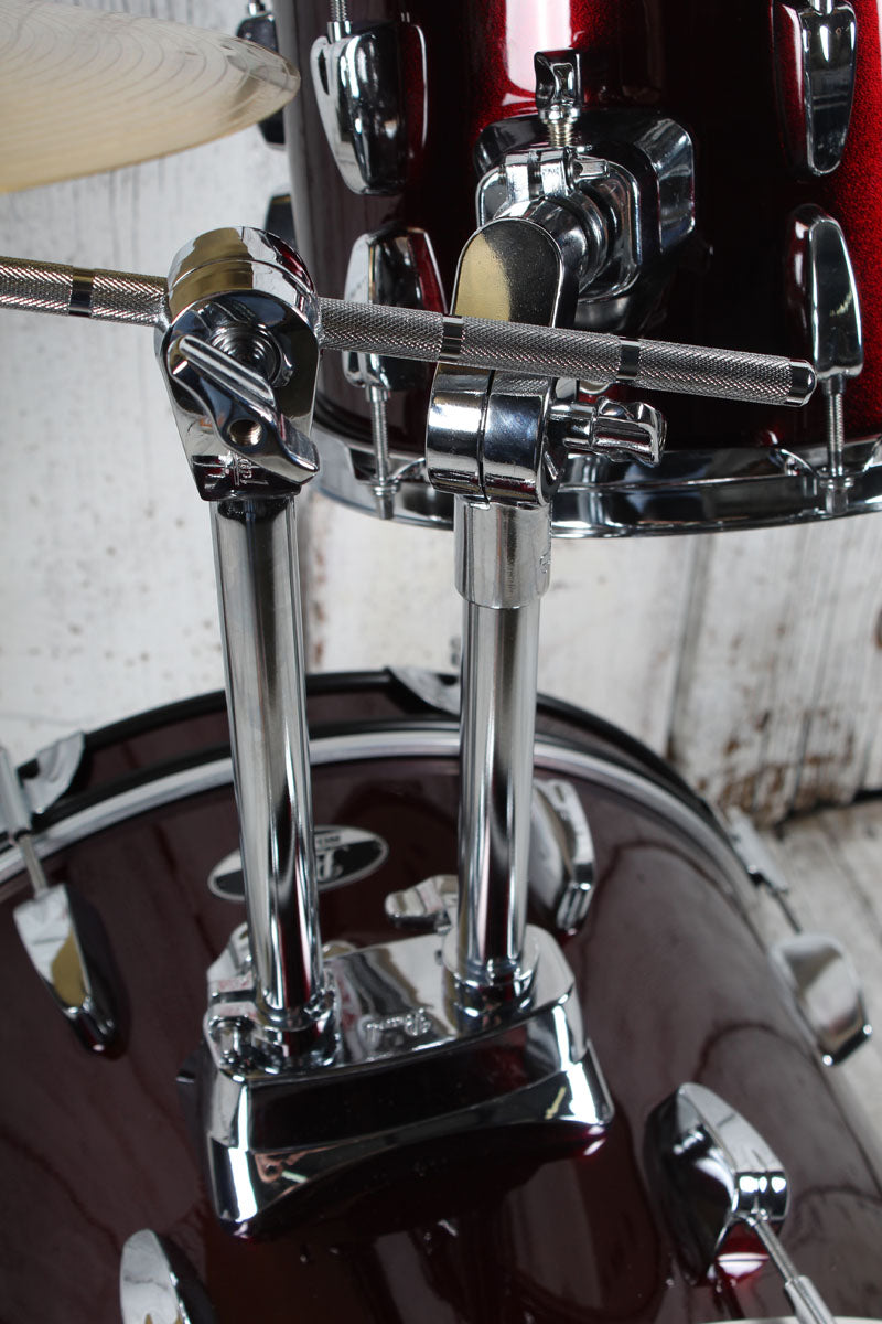 Pearl RS584C/C Roadshow Drum Set 4 Piece Drum Kit with Cymbals Wine Red