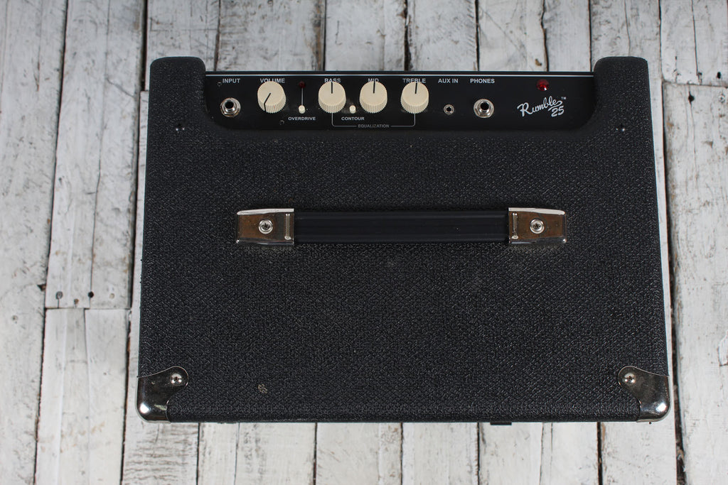 Fender Rumble 25 Electric Bass Guitar Amplifier 25 Watt 1 x 8 Solid State Amp