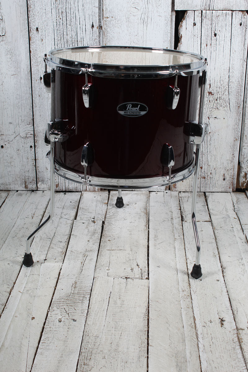 Pearl RS584C/C Roadshow Drum Set 4 Piece Drum Kit with Cymbals Wine Red