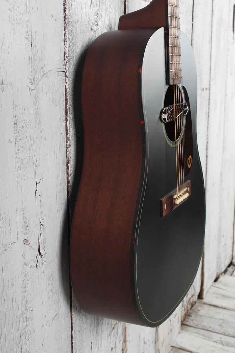 Gretsch Deltoluxe Dreadnought Acoustic Electric Guitar Black Top Finish