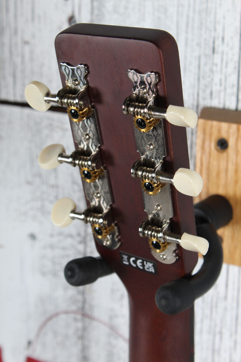 Gretsch Deltoluxe Dreadnought Acoustic Electric Guitar Black Top Finish
