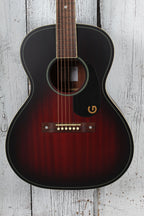 Gretsch Jim Dandy Concert Acoustic Guitar Deep Cherry Burst Finish