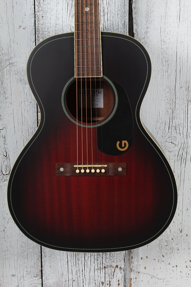 Gretsch Jim Dandy Concert Acoustic Guitar Deep Cherry Burst Finish