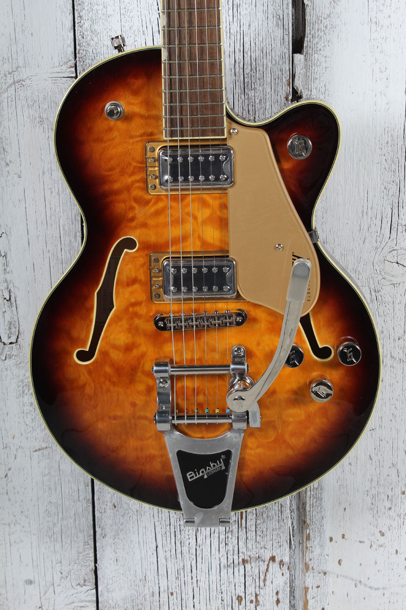 Gretsch G5655T-QM Electromatic Center Block Jr Electric Guitar Sweet Tea Finish