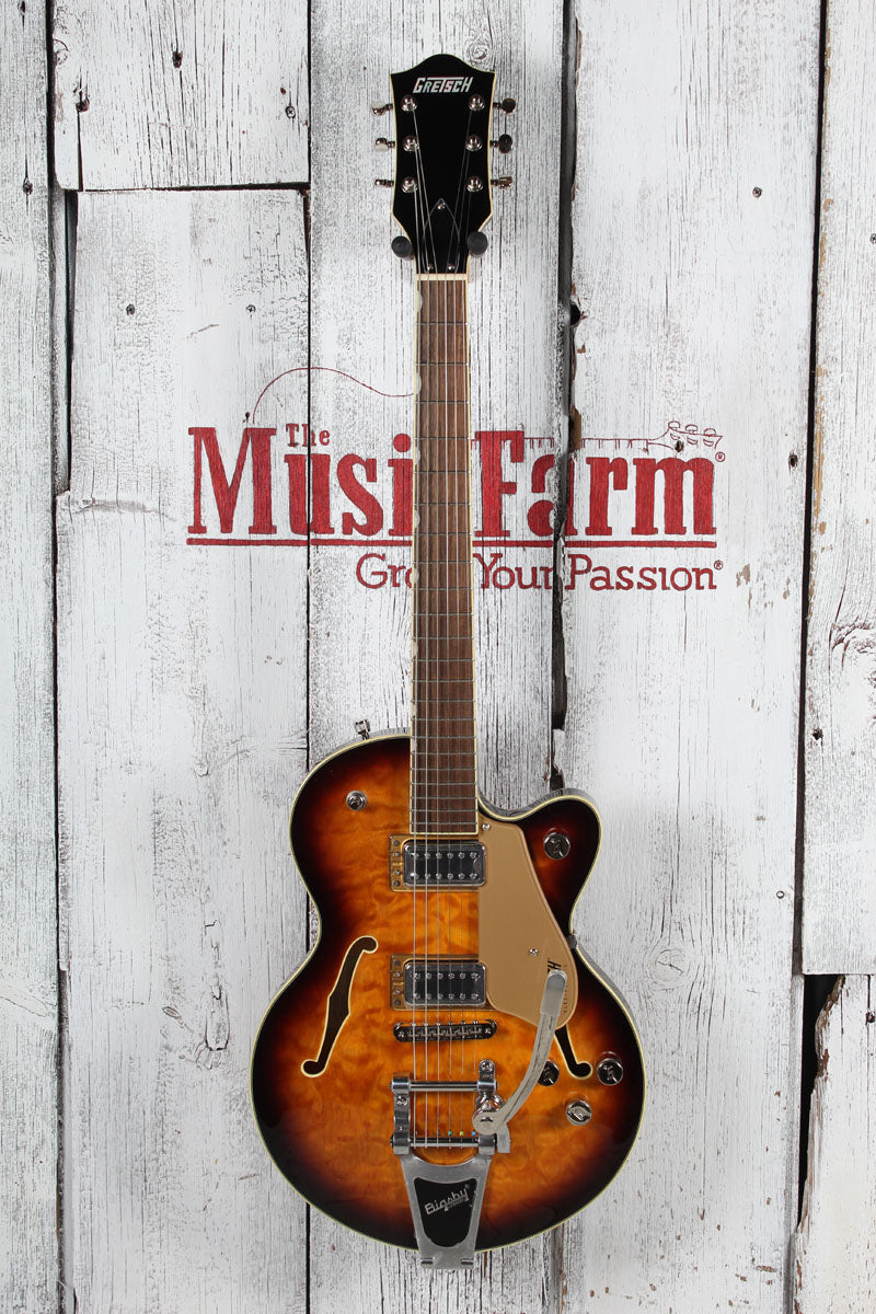 Gretsch G5655T-QM Electromatic Center Block Jr Electric Guitar Sweet Tea Finish