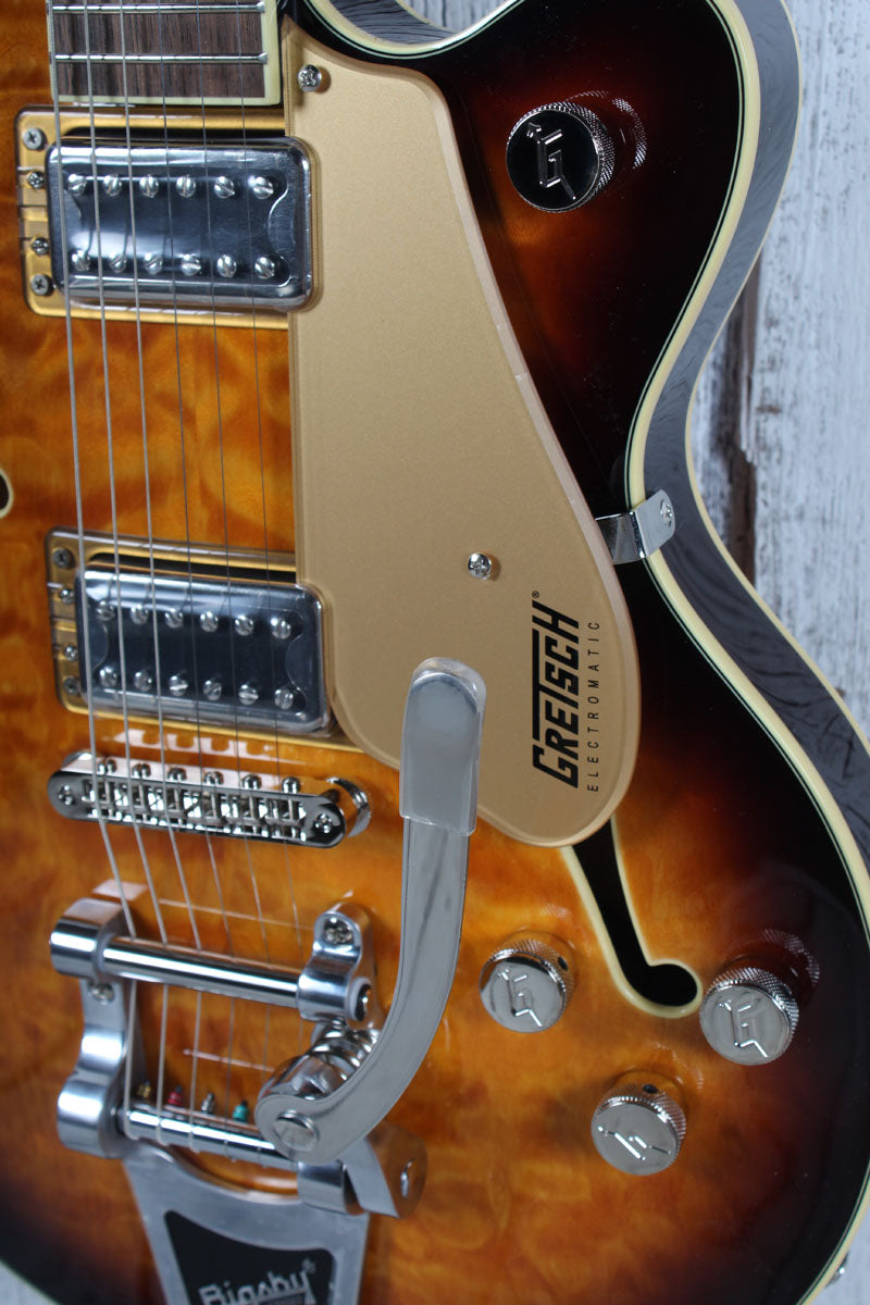 Gretsch G5655T-QM Electromatic Center Block Jr Electric Guitar Sweet Tea Finish