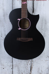 Schecter Machine Gun Kelly Acoustic Electric Guitar Satin Black Finish