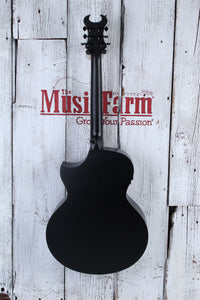 Schecter Machine Gun Kelly Acoustic Electric Guitar Satin Black Finish