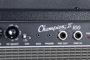 Fender Champion II 100 Electric Guitar Amplifier 2x12 Combo Amp with Footswitch