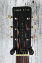 Gretsch Deltoluxe Parlor Acoustic Electric Guitar Black Top Finish