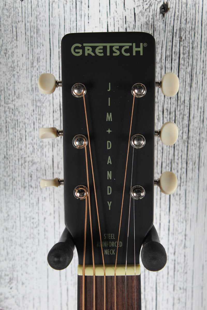 Gretsch Deltoluxe Parlor Acoustic Electric Guitar Black Top Finish
