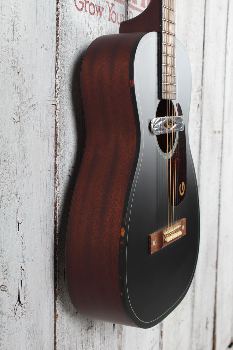 Gretsch Deltoluxe Parlor Acoustic Electric Guitar Black Top Finish