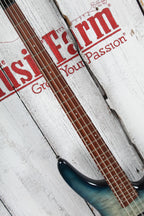Ibanez SR400EQM 4 String Electric Bass Guitar Stained Cosmic Blue Starburst